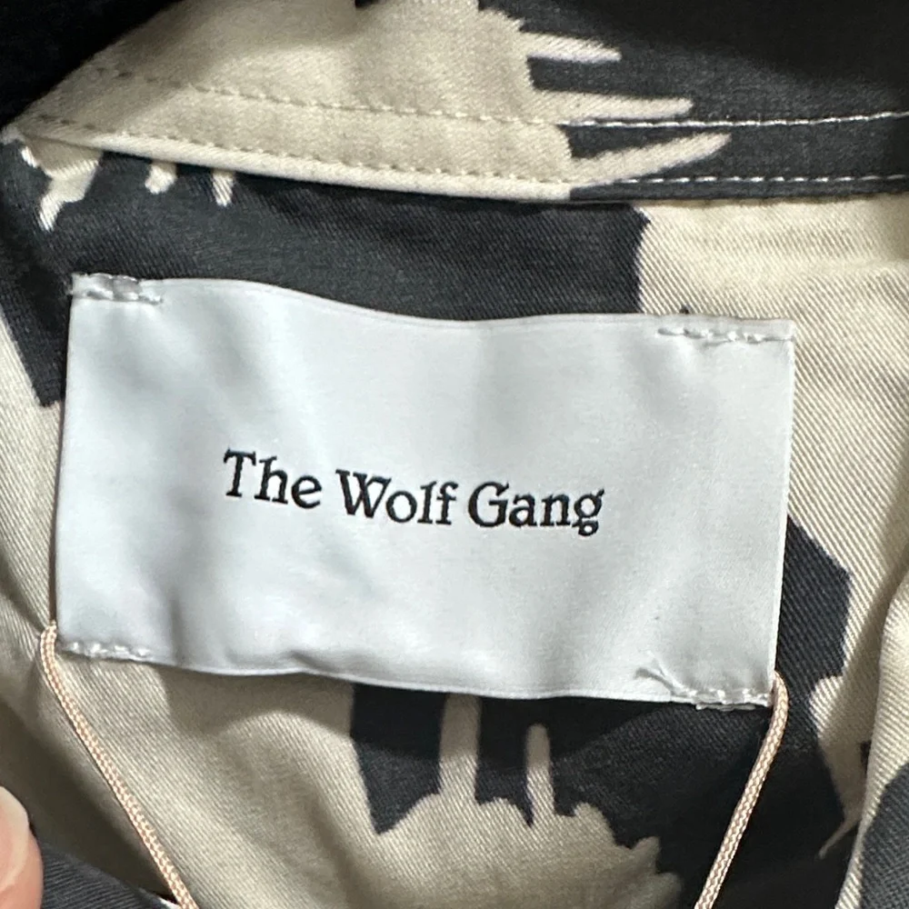 The wolf Gang Black and White Women's Button Down Shirt - Picture 3 of 12